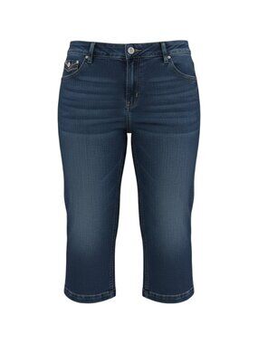 Roz & Ali Women's Denim Capri Jeans Women 16 Blue